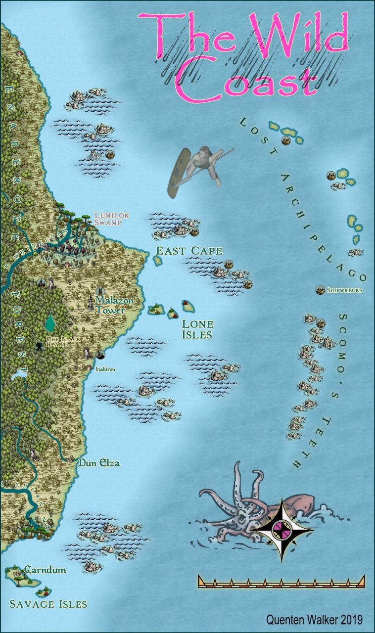 Nibirum Map: wild coast by Quenten Walker